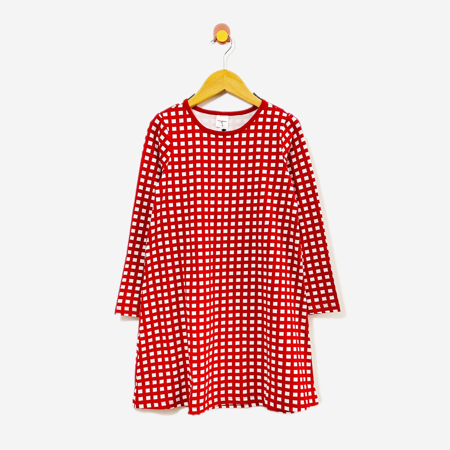 Hanna Andersson Grid Dress / 8Y