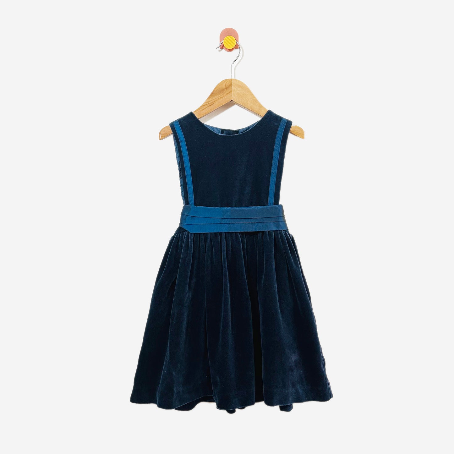 Vintage Jacadi Velvet Pinafore / 4Y