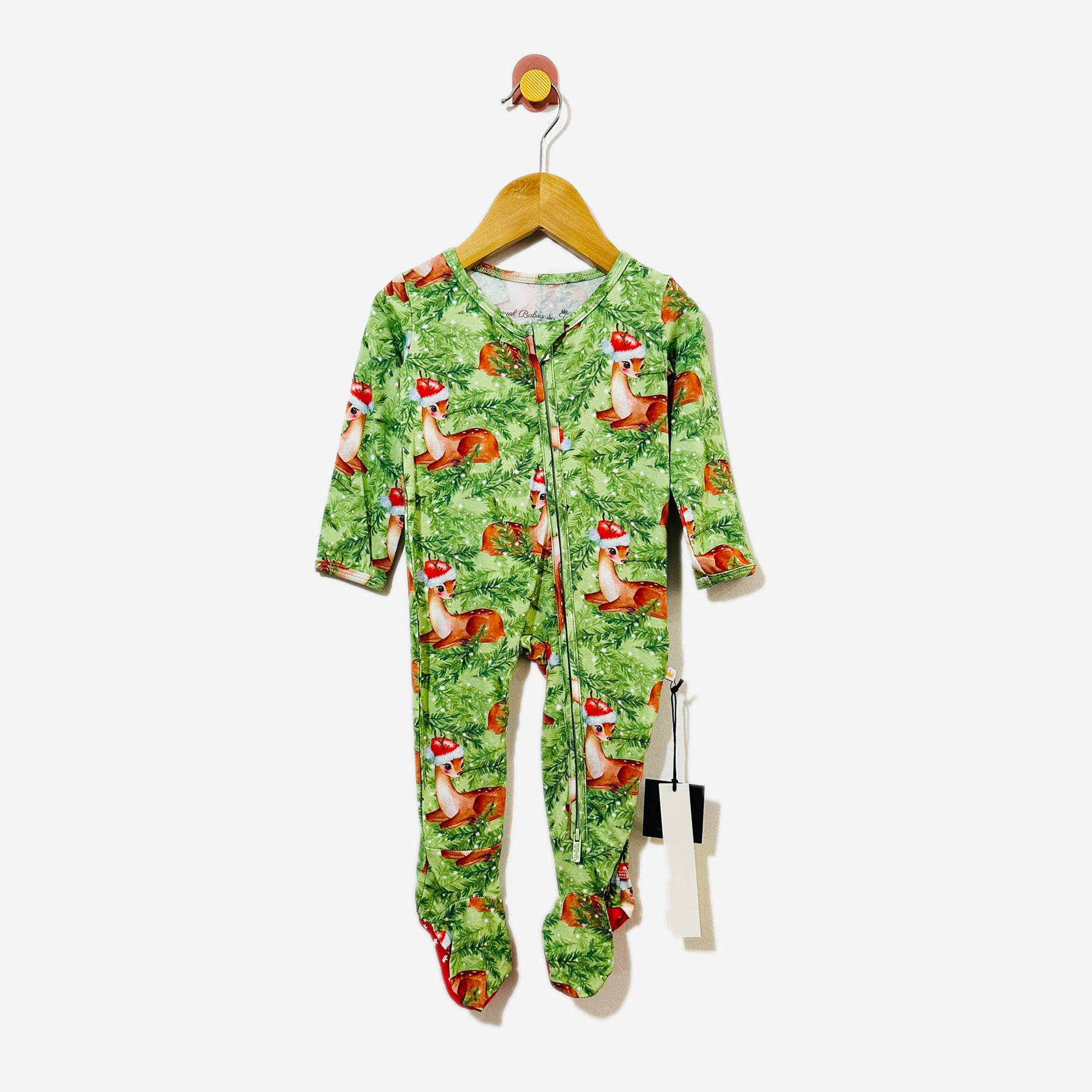 Holiday Santa Fawn Pajamas