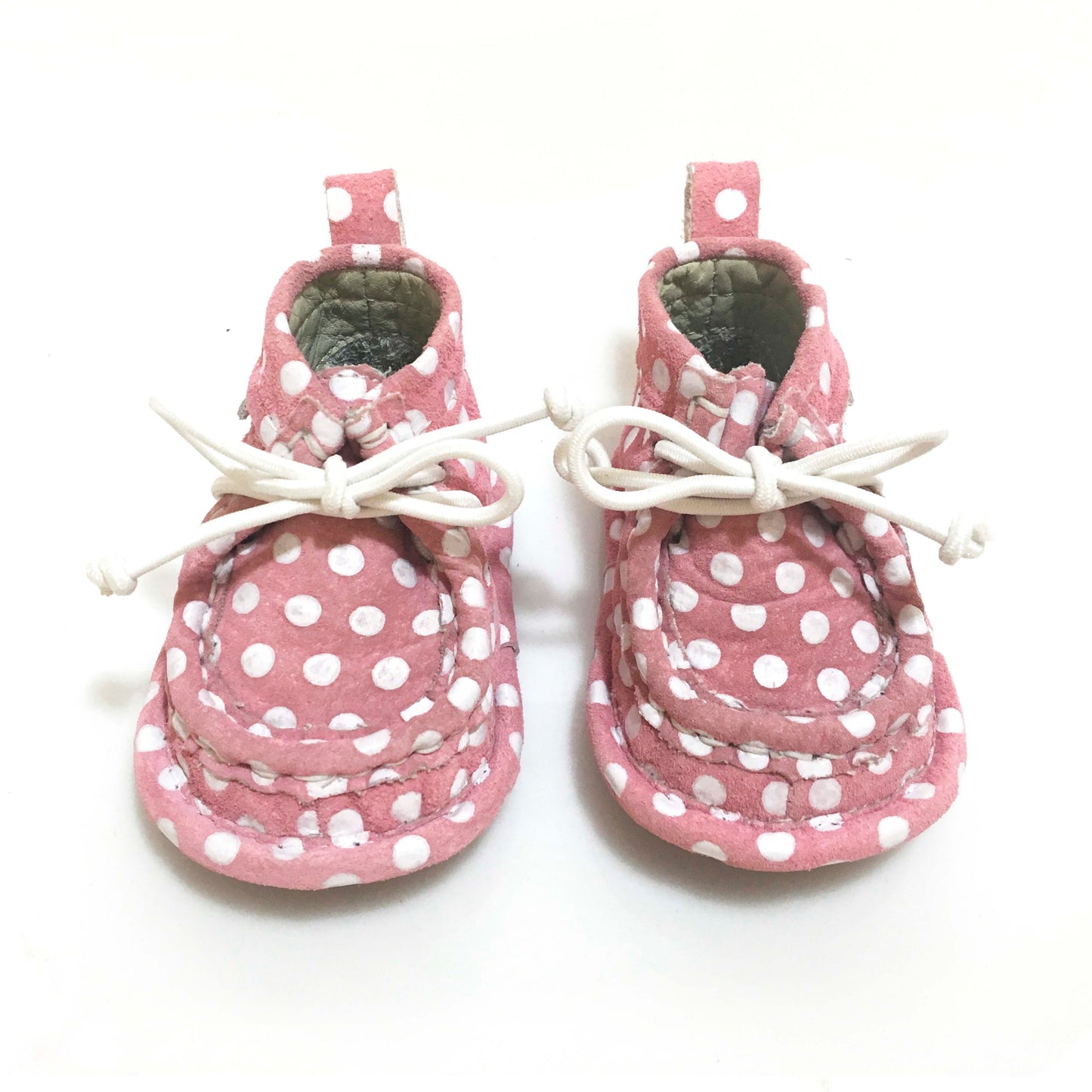 Kaboom! Bebe Crib Shoes - Pink Polka