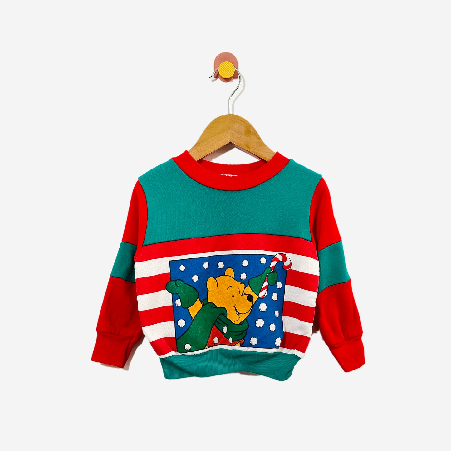 Vintage Sears Holiday Pooh Sweatshirt / 18-24M