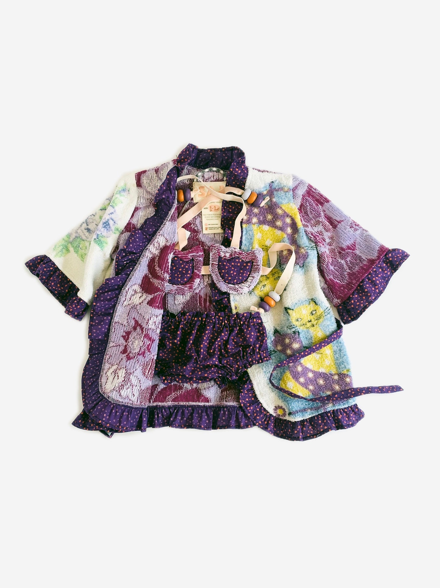 SAJ handmade tuilp “land-kini” set / 12-24M