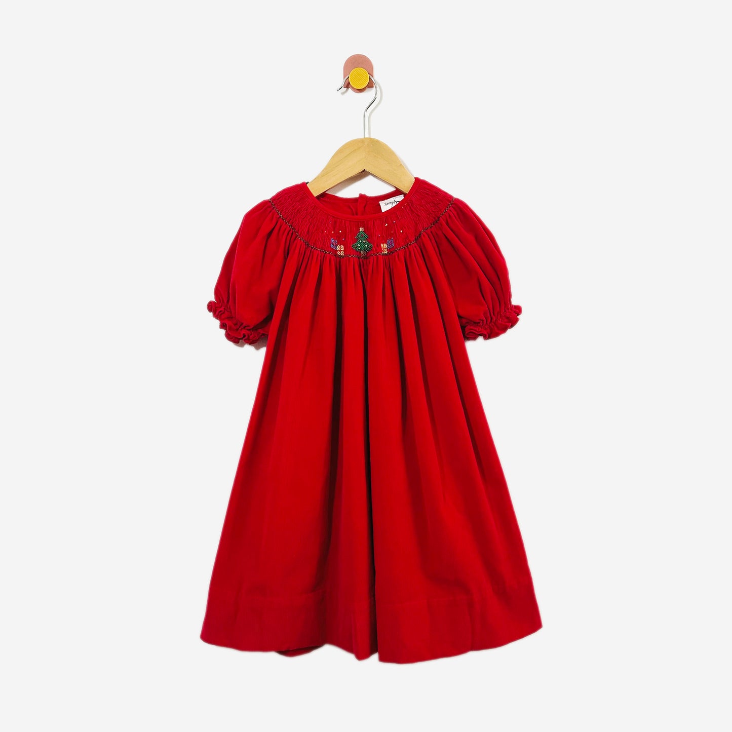 Christmas Tree Smocked Dress / 3T