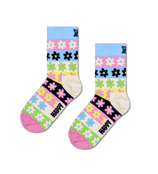 Kids Flower stripe Socks by Happy Socks