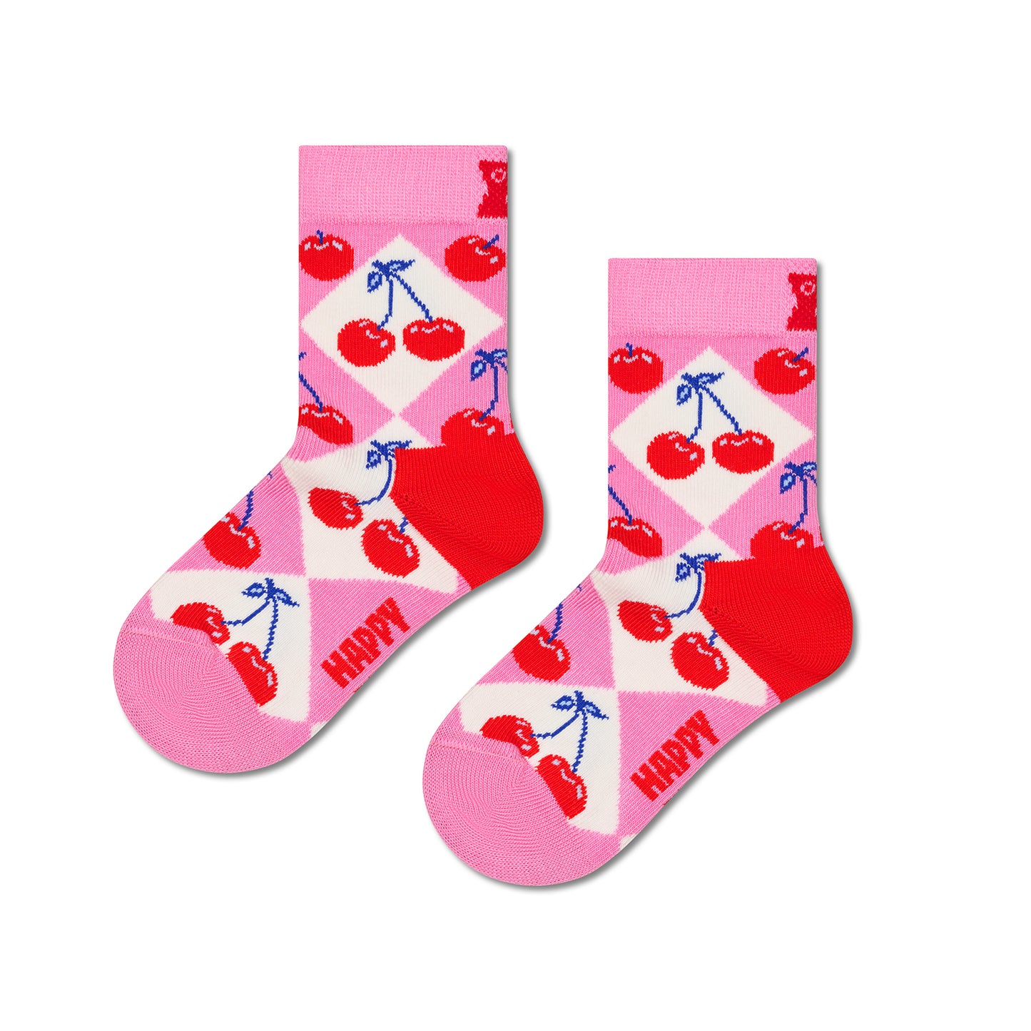 Kids Cherry and Flower Socks by Happy Socks