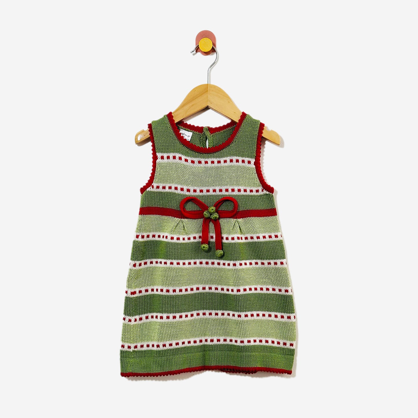 Melange Knit Holiday Dress / 18M