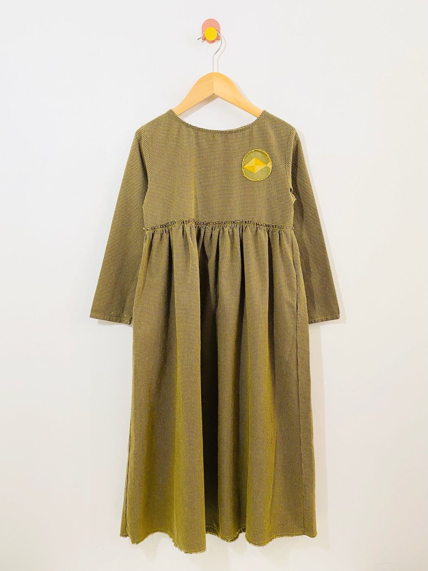 Bobo Choses gingham maxi dress / 6-7Y