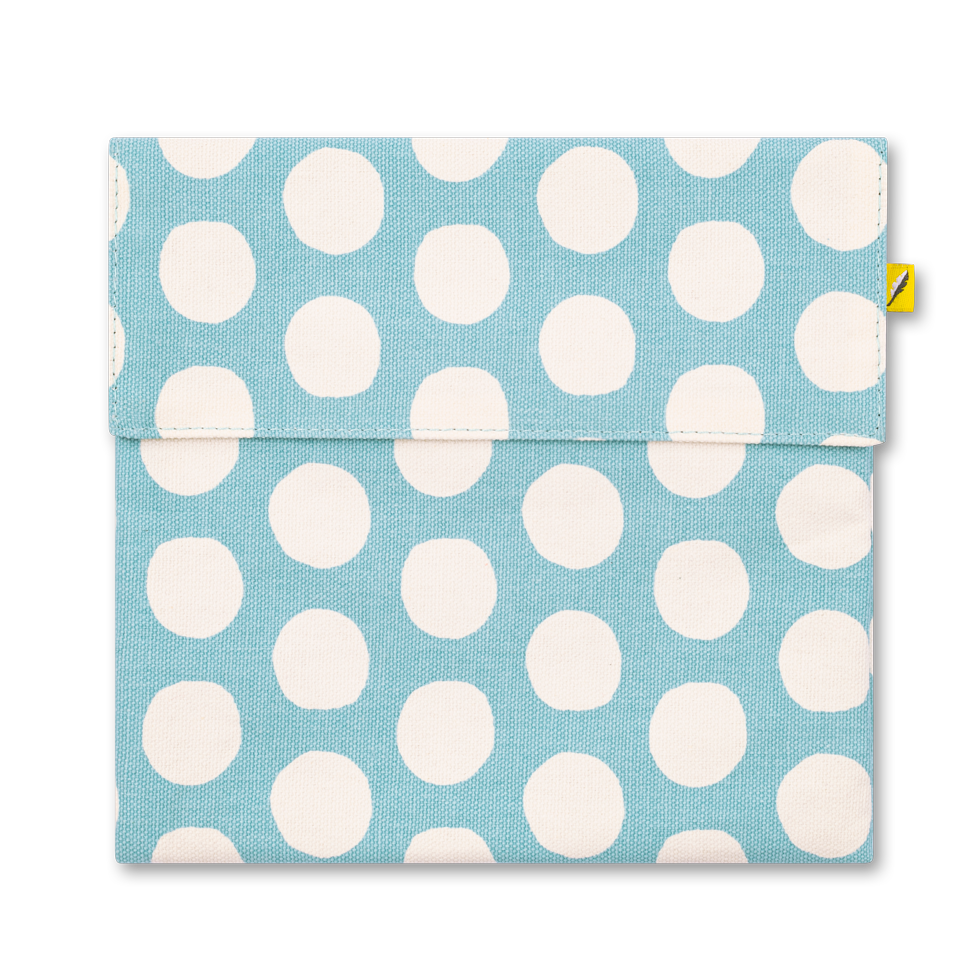 flip snack bag - dot blue