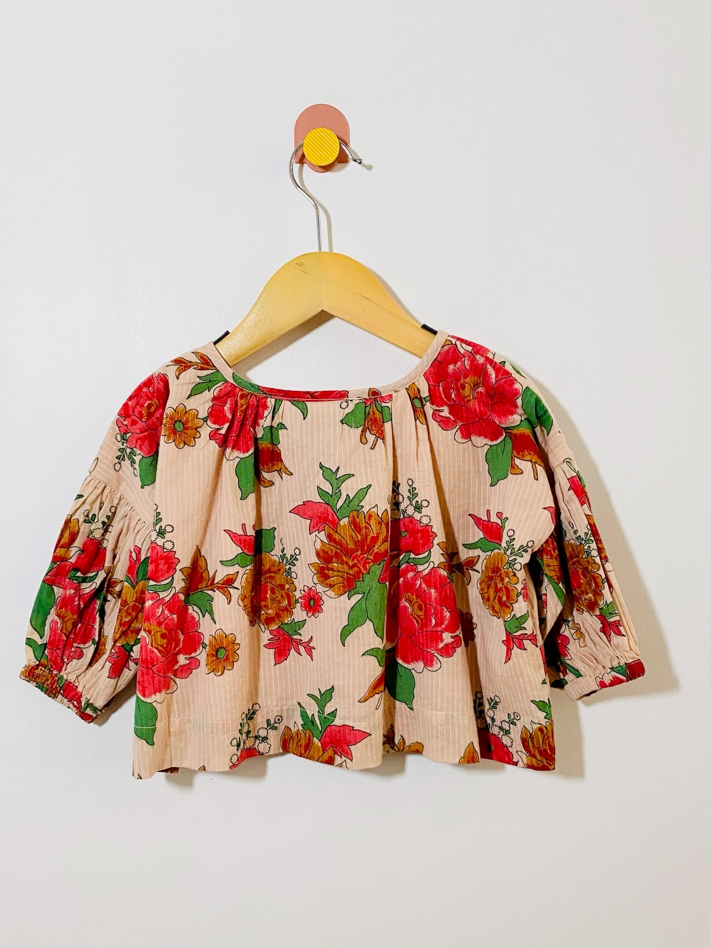 floral print top / 6M