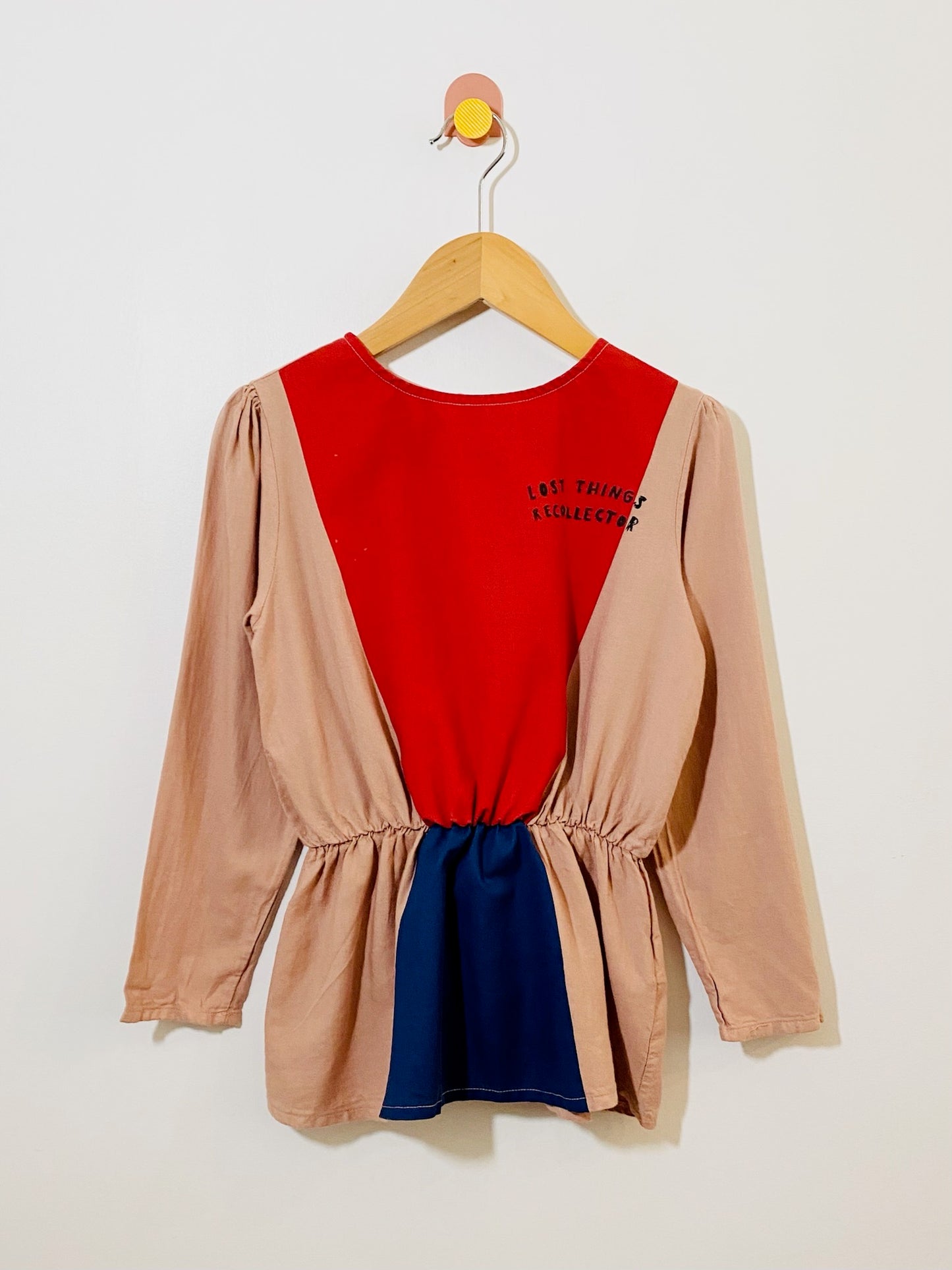 Bobo Choses color block peplum top / 6-7y