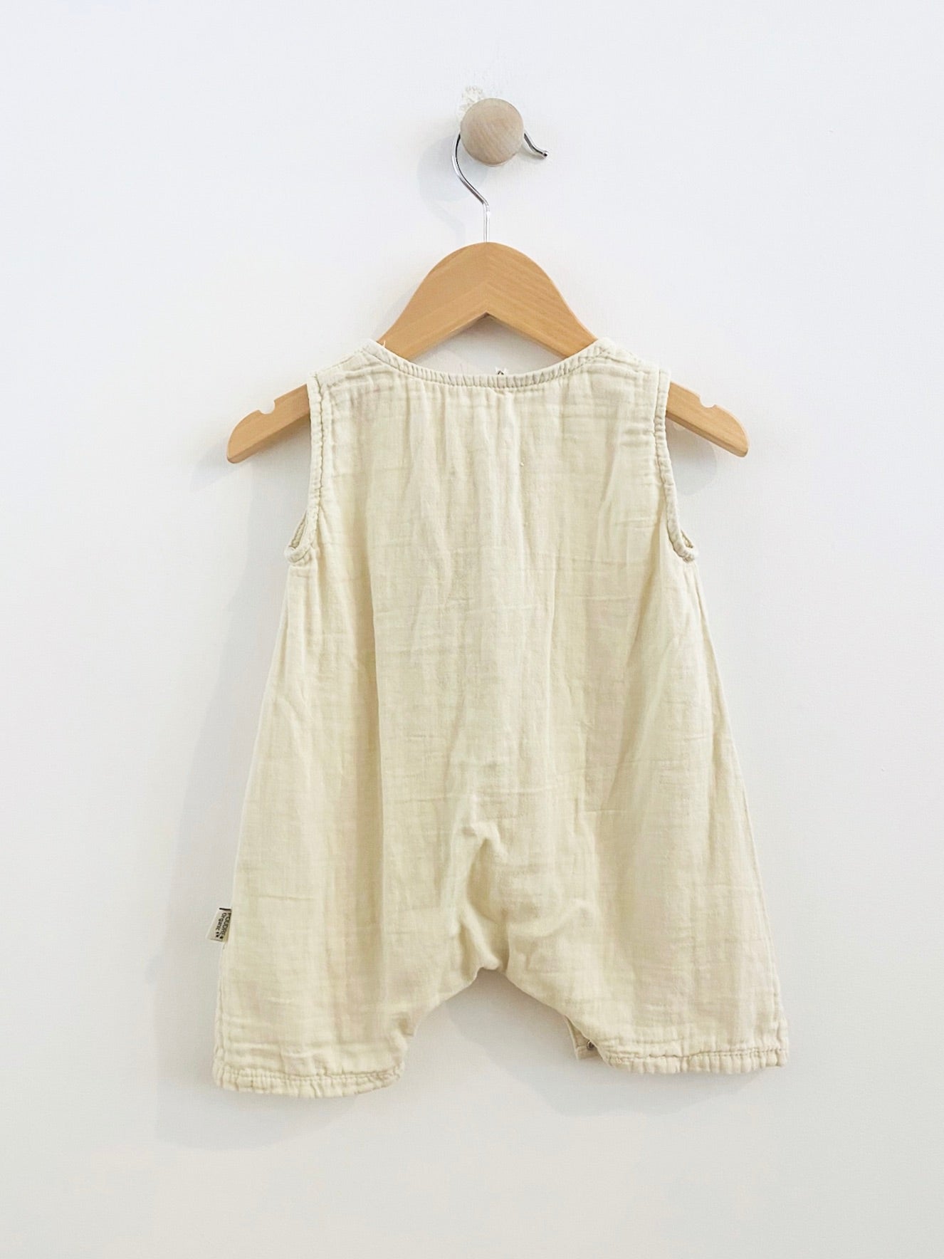 gauzy romper / 12m