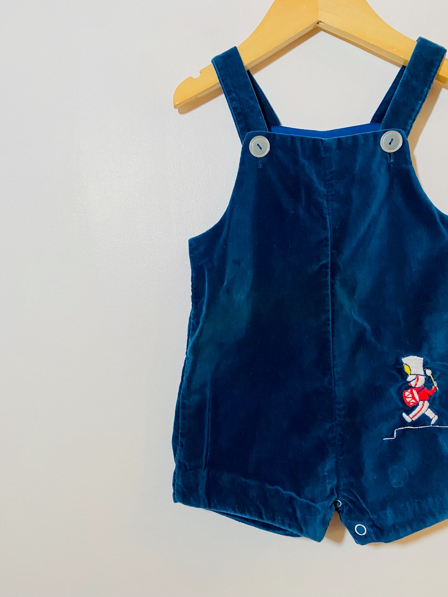 velvet romper / 12m