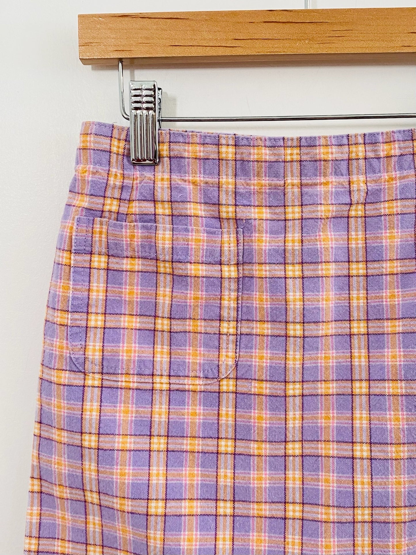 plaid skort / 8y