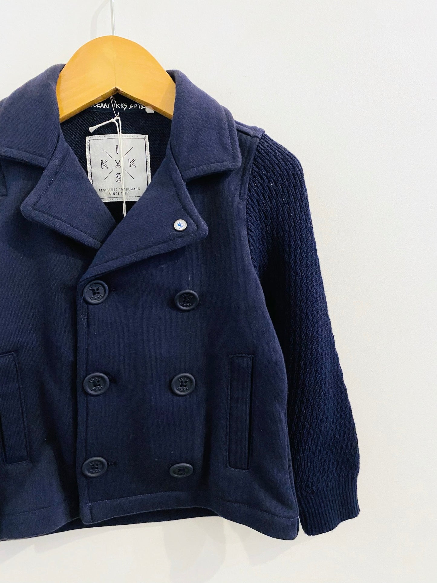 knit peacoat / 2y