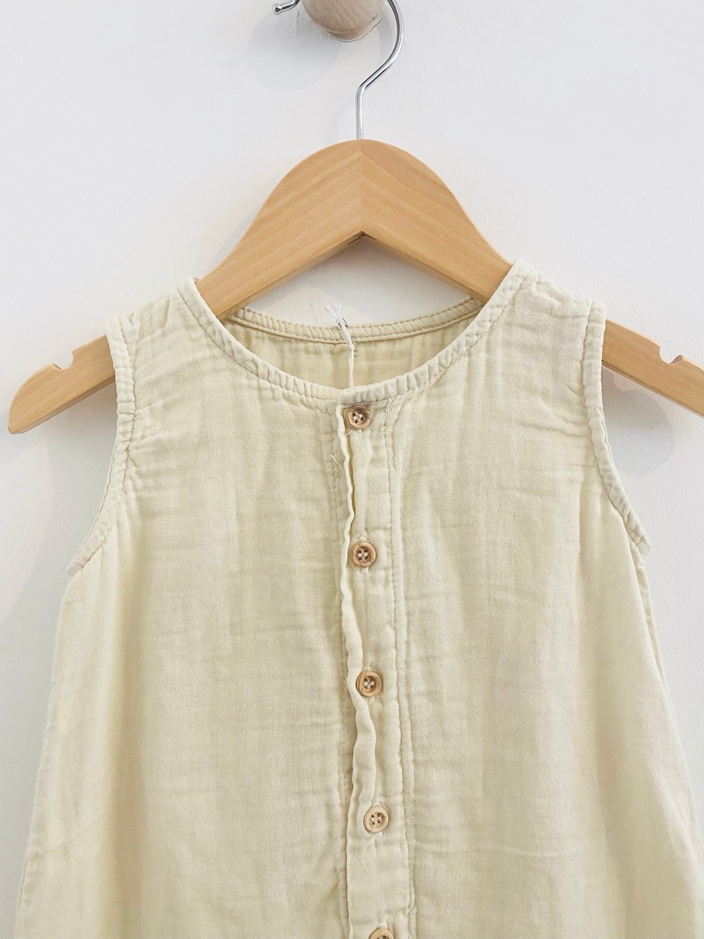 gauzy romper / 12m