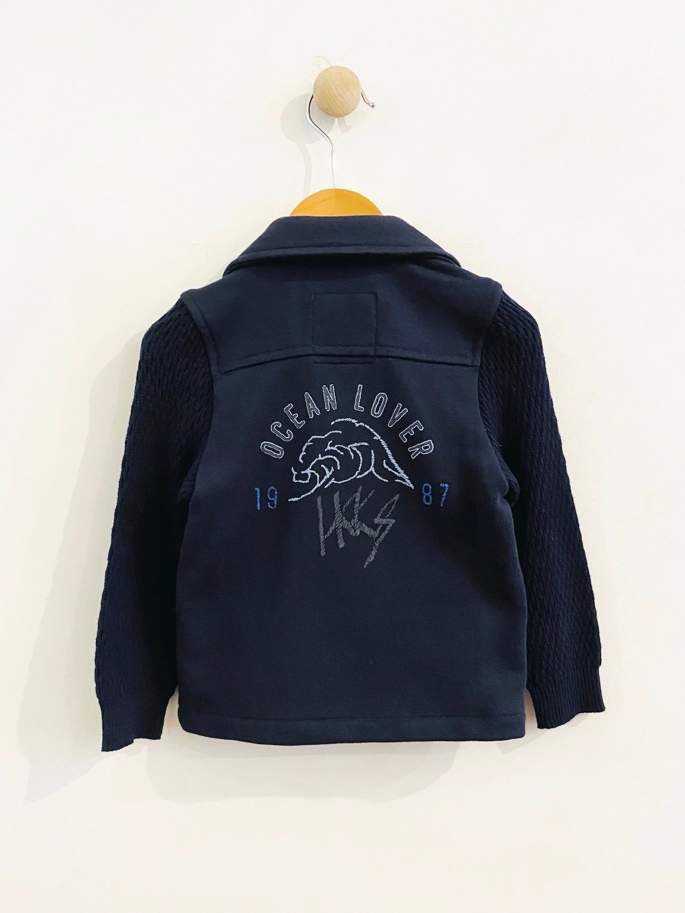 knit peacoat / 2y