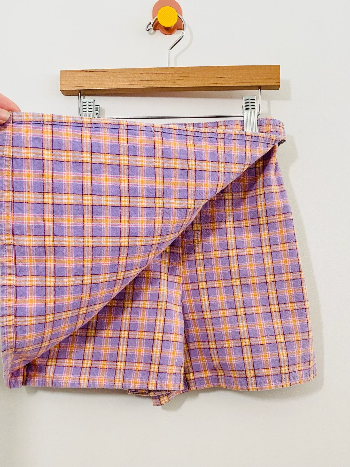 plaid skort / 8y