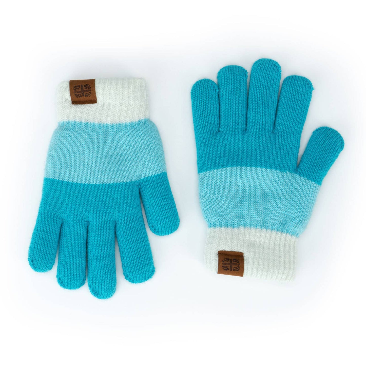 knit fuzzy lined gloves kids