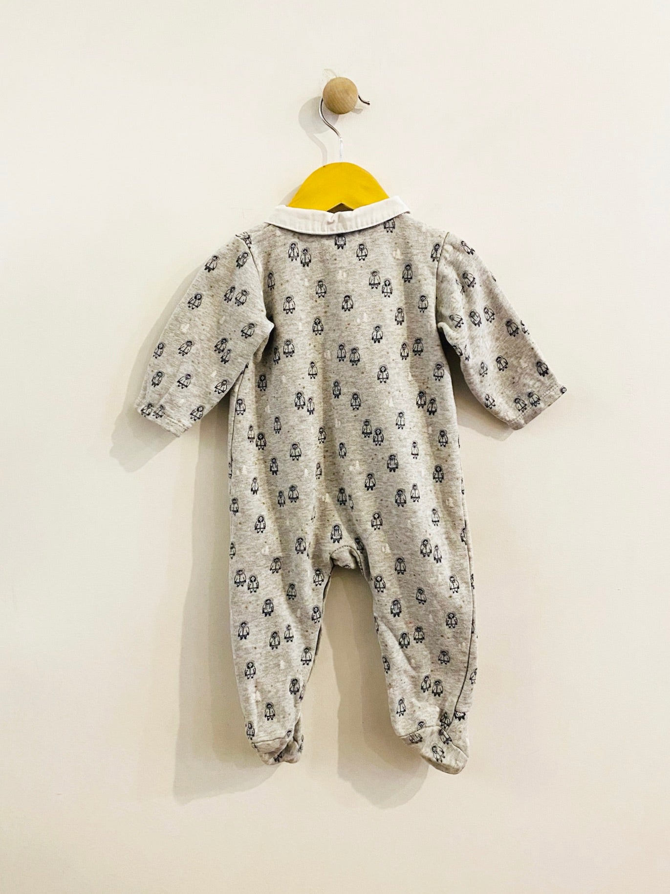 winter footed onesie / 12m