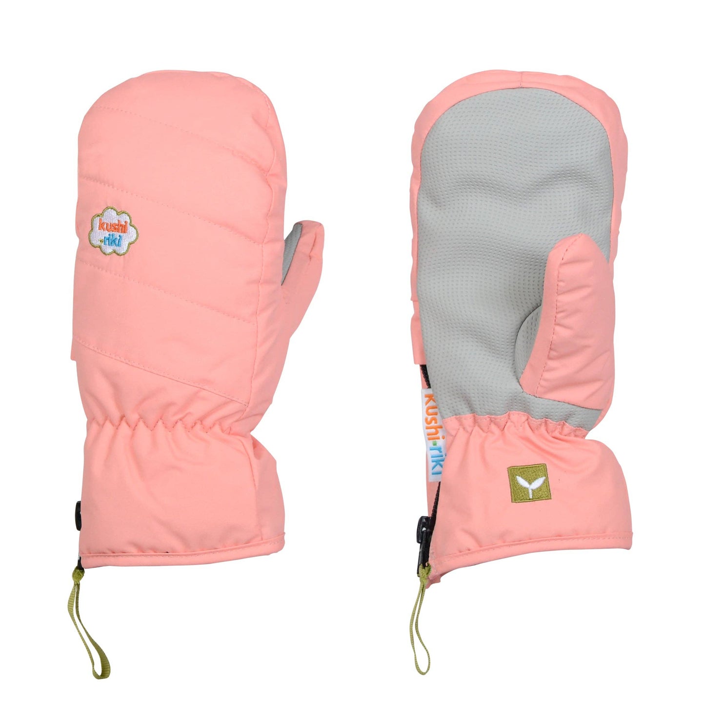 Kushi-riki Snow Mittens- Peaches & Cream