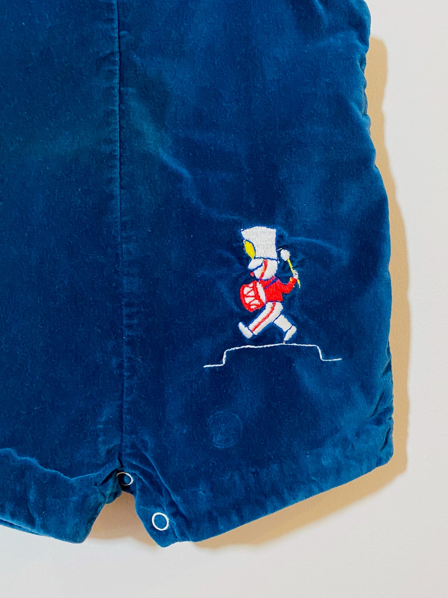 velvet romper / 12m