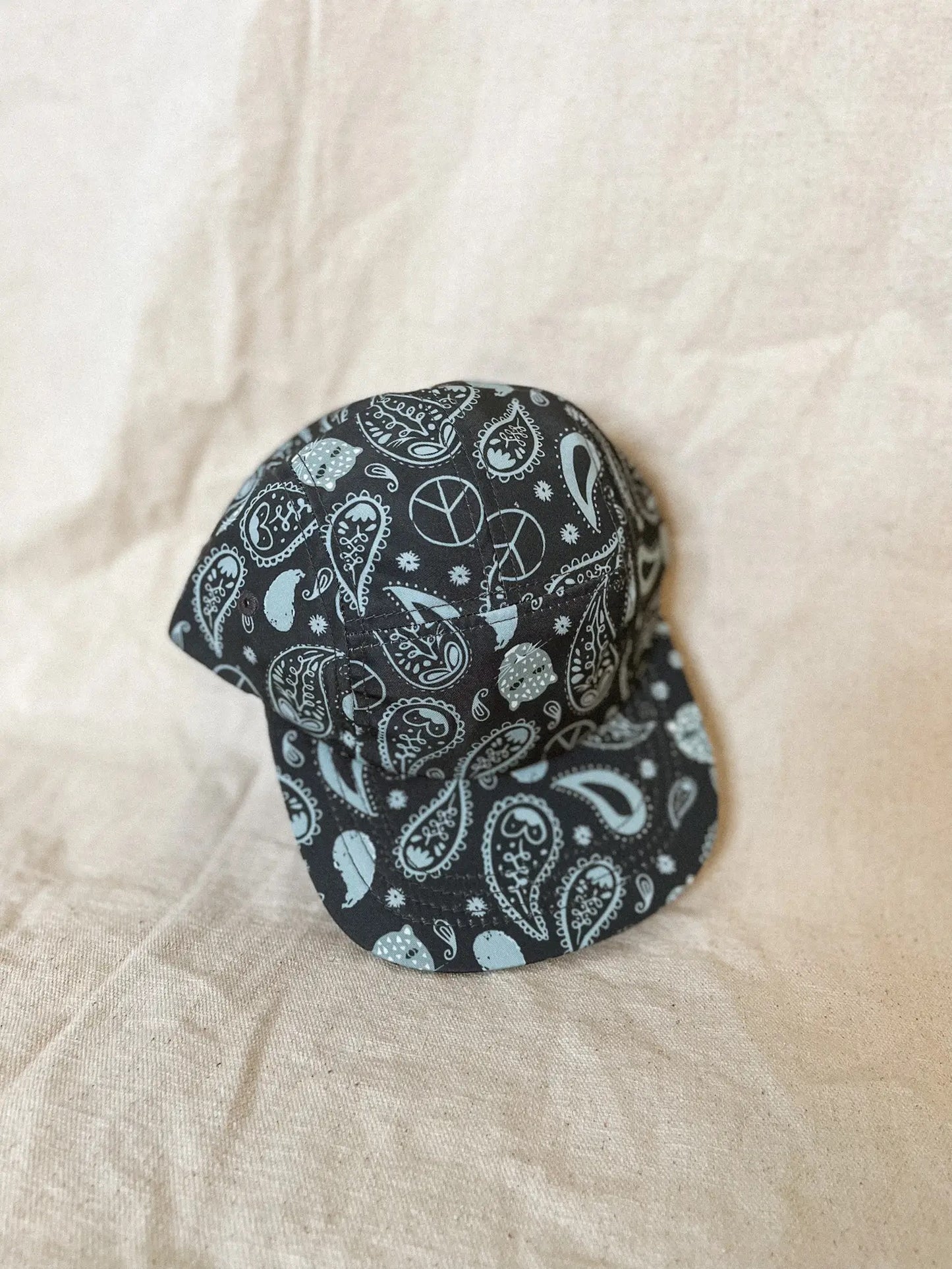 five panel hat - paisley