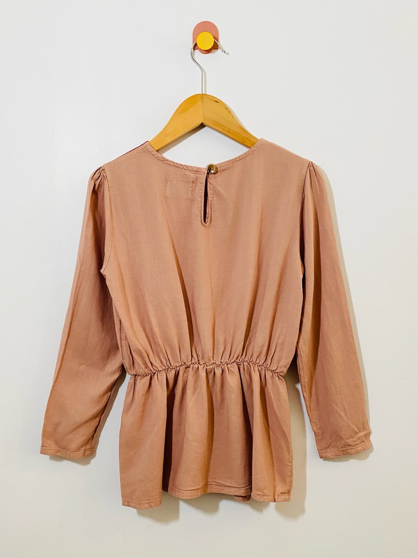 color block peplum top / 6-7y