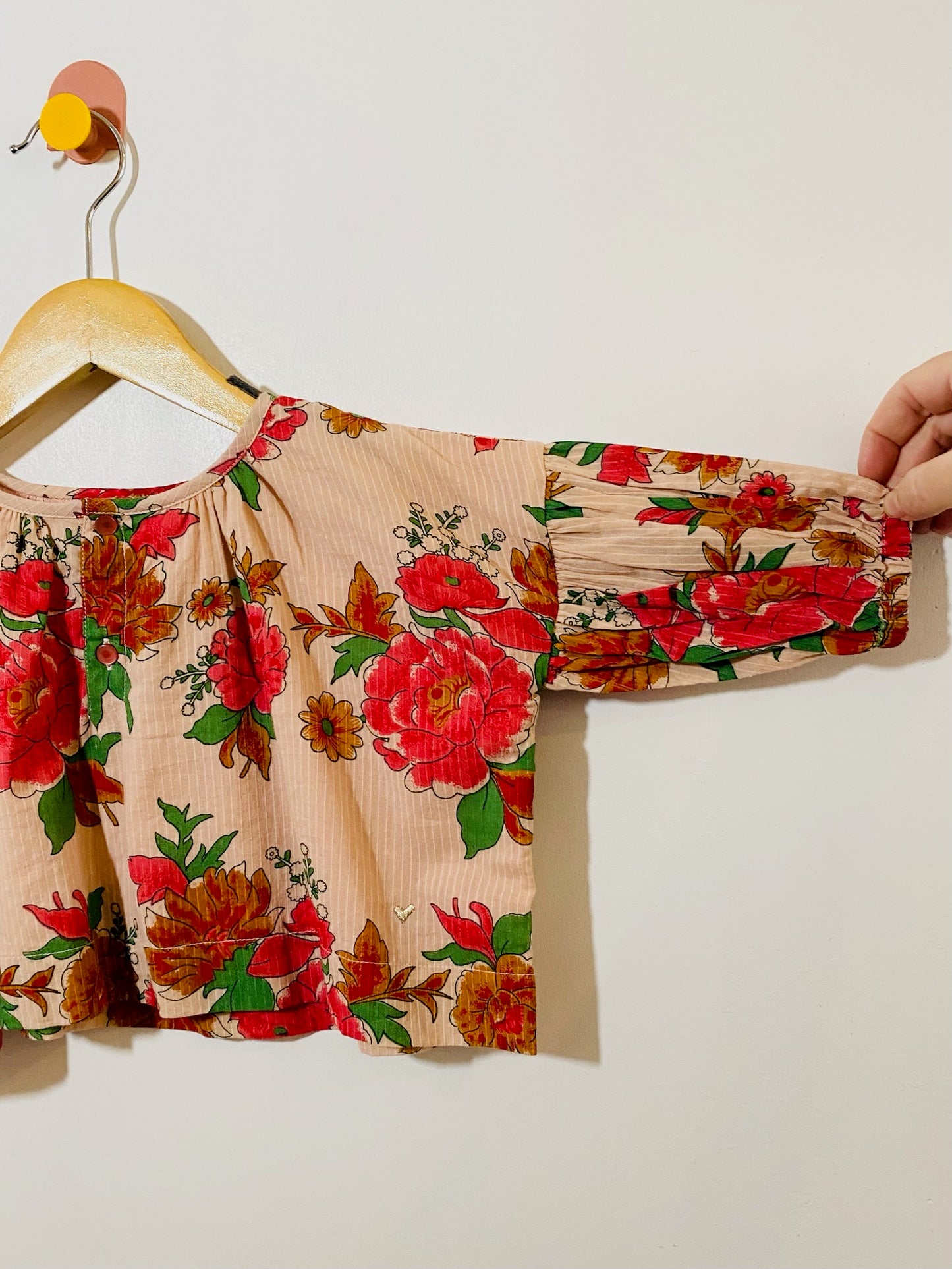 floral print top / 6M