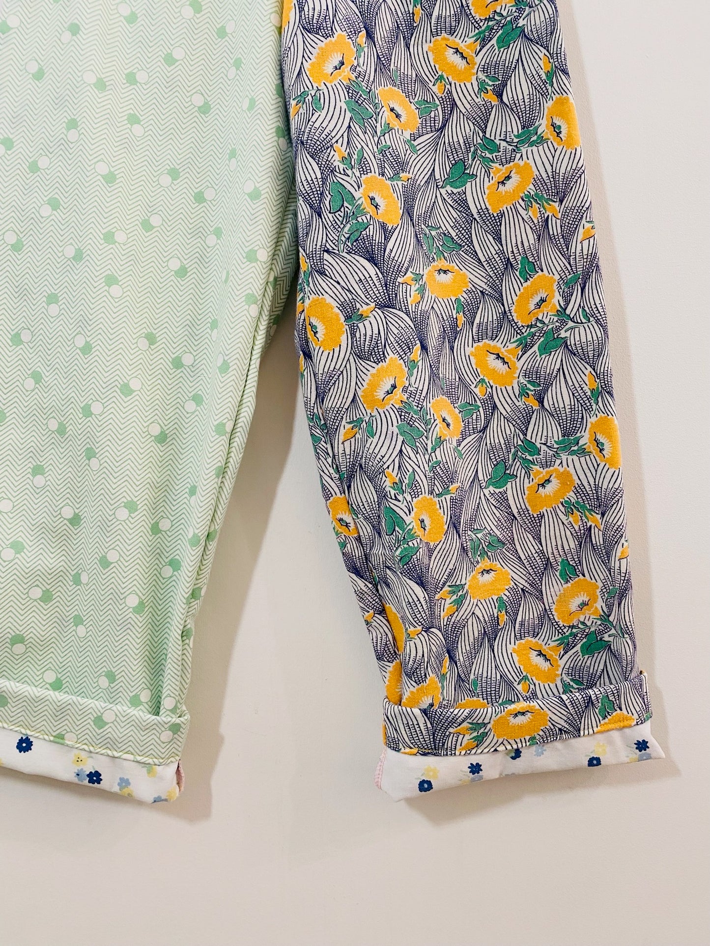 patchwork pants / 7Y