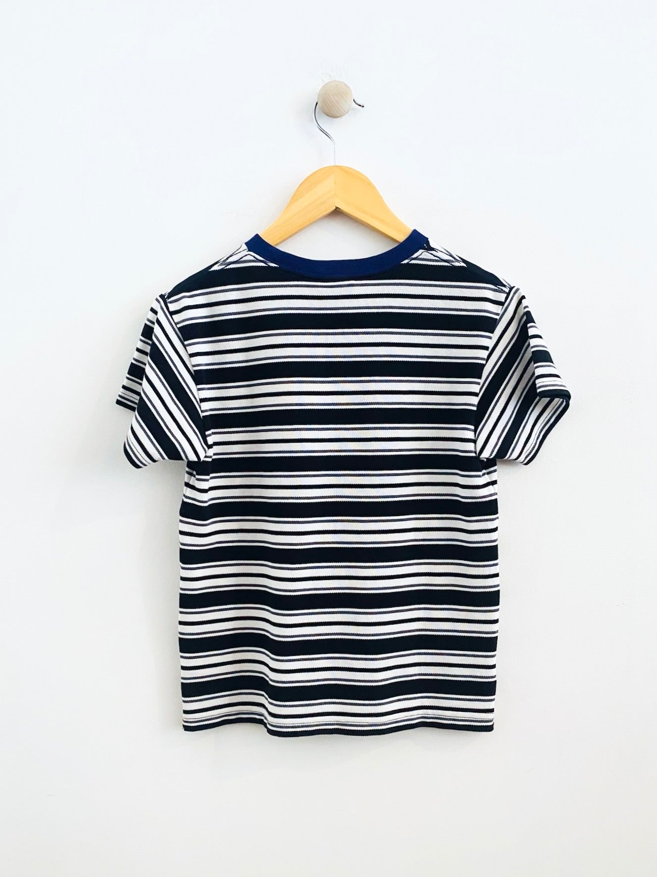 pique striped shirt / 10y