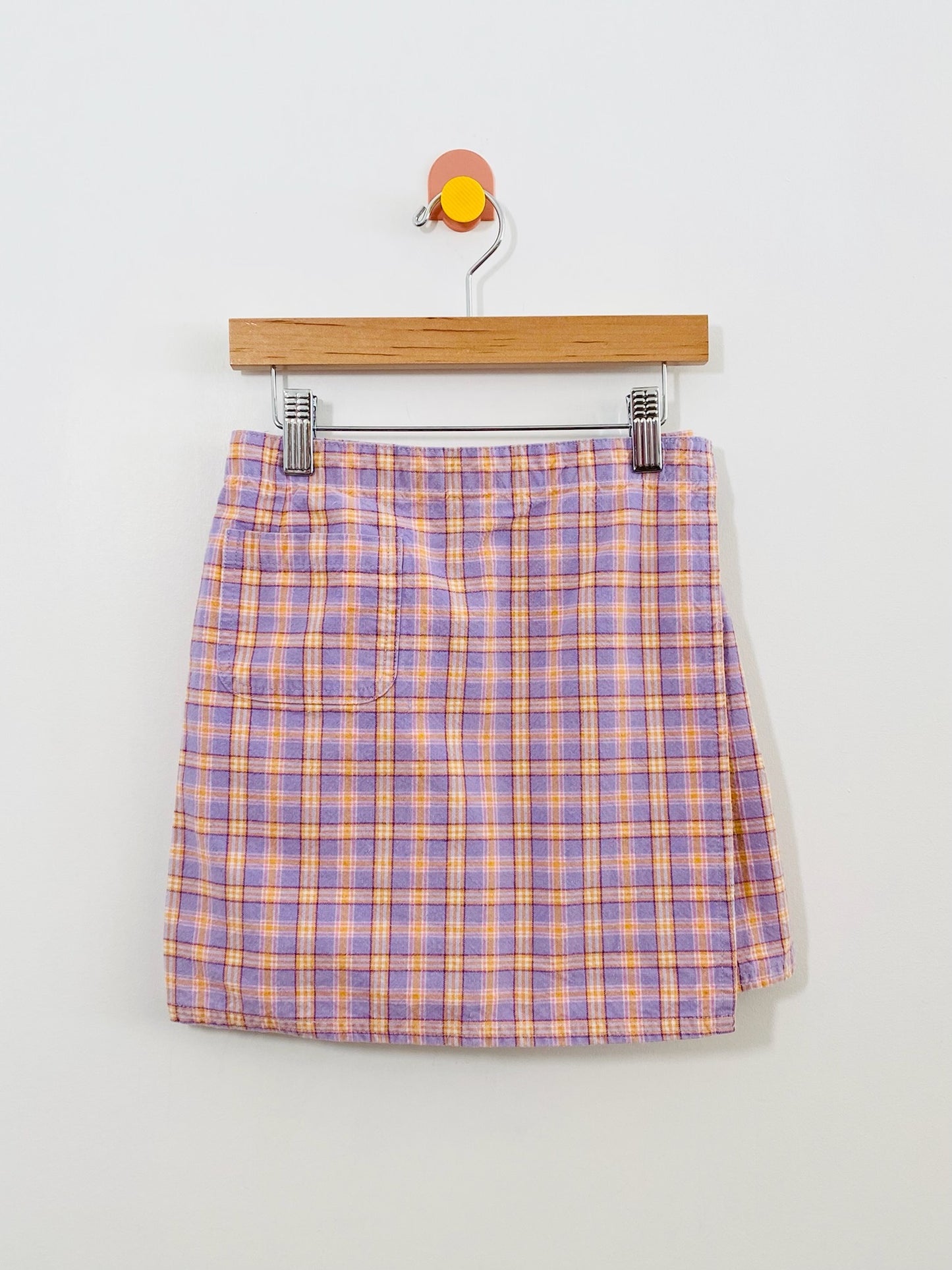 vintage plaid skort / 8y