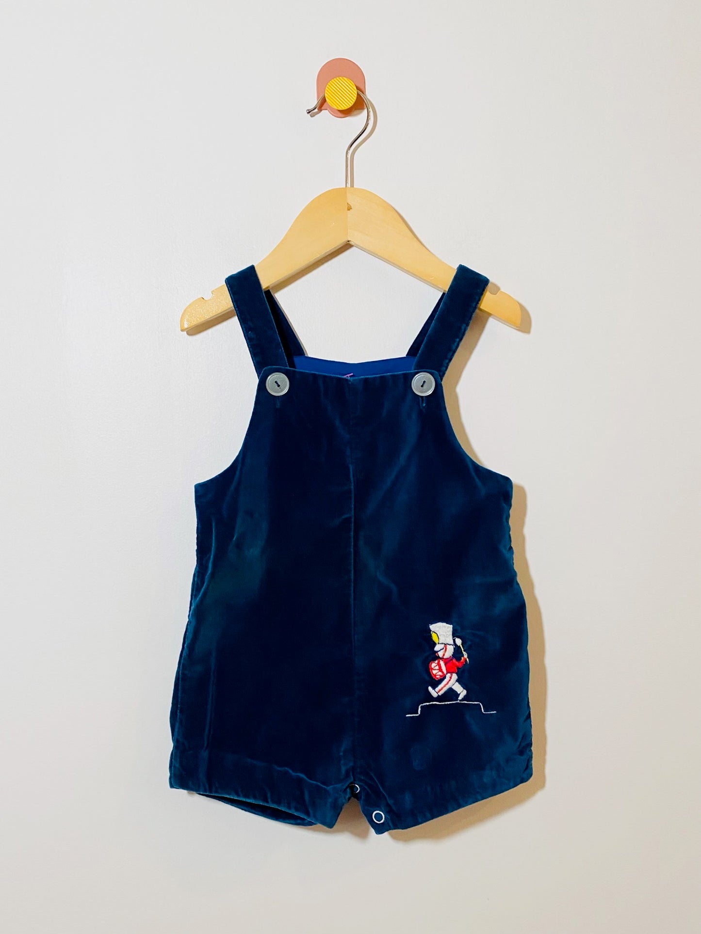 vintage velvet romper / 12m