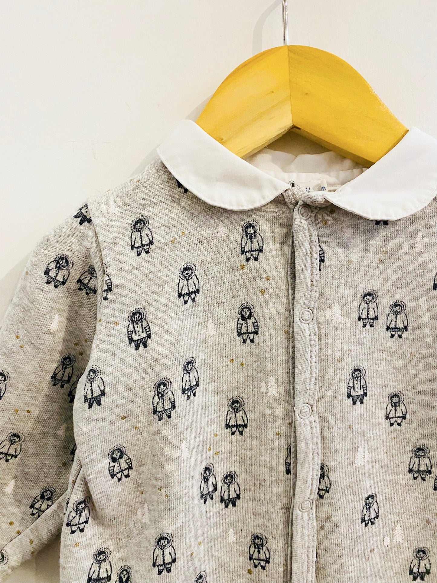 winter footed onesie / 12m