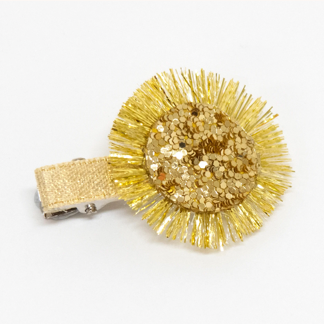 sparkly weather hair clips