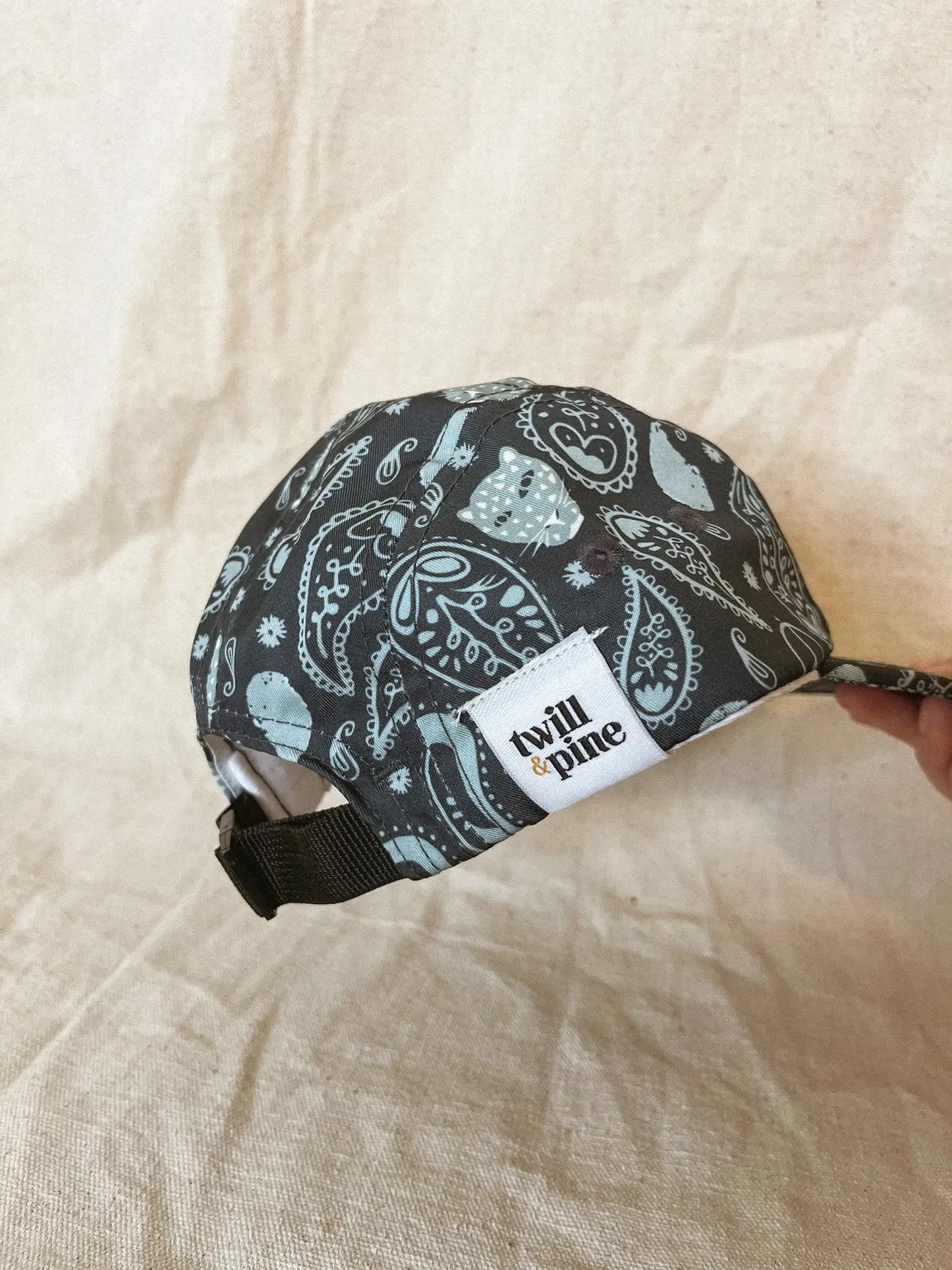 five panel hat - paisley