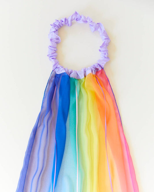 Sarah's Silks kids Silk Georgette Rainbow Veil