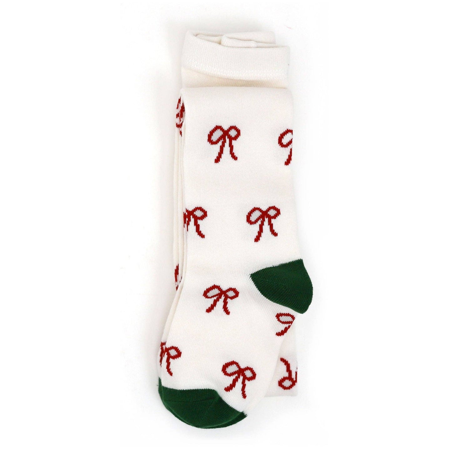 LIttle Stocking Co. Holiday Bow Knit Tights