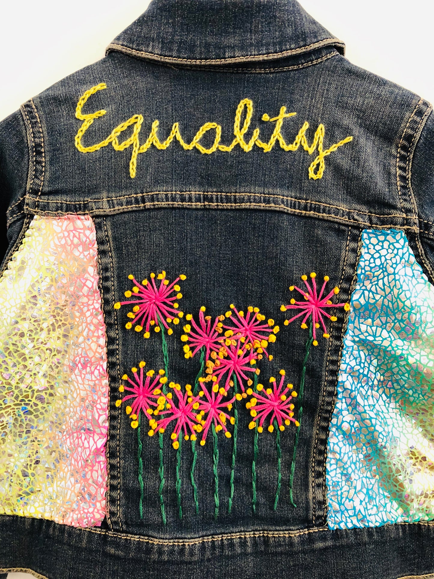 "Equality" Embroidered DenimJacket / 3T