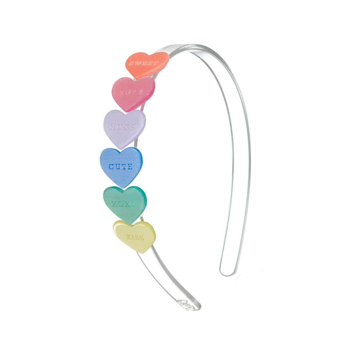 Candy Hearts Pastel Pearlized Headband