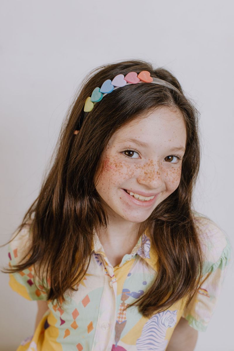 Candy Hearts Pastel Pearlized Headband