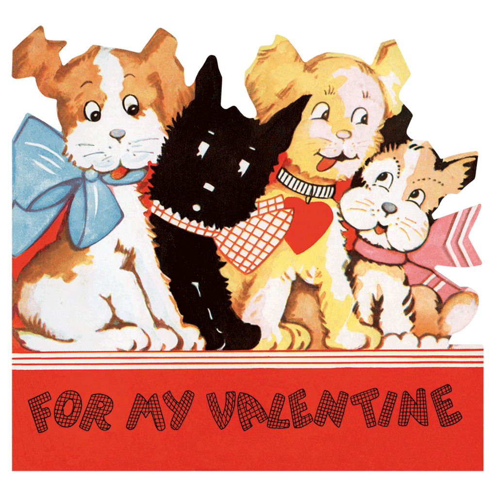 Laughing Elephant - Retro Valentines - Valentines Packet