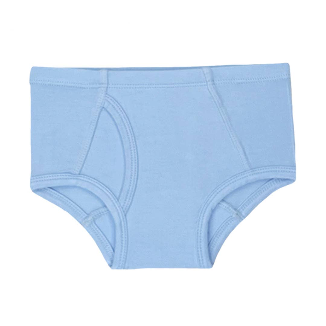 Light blue underwear on a white background