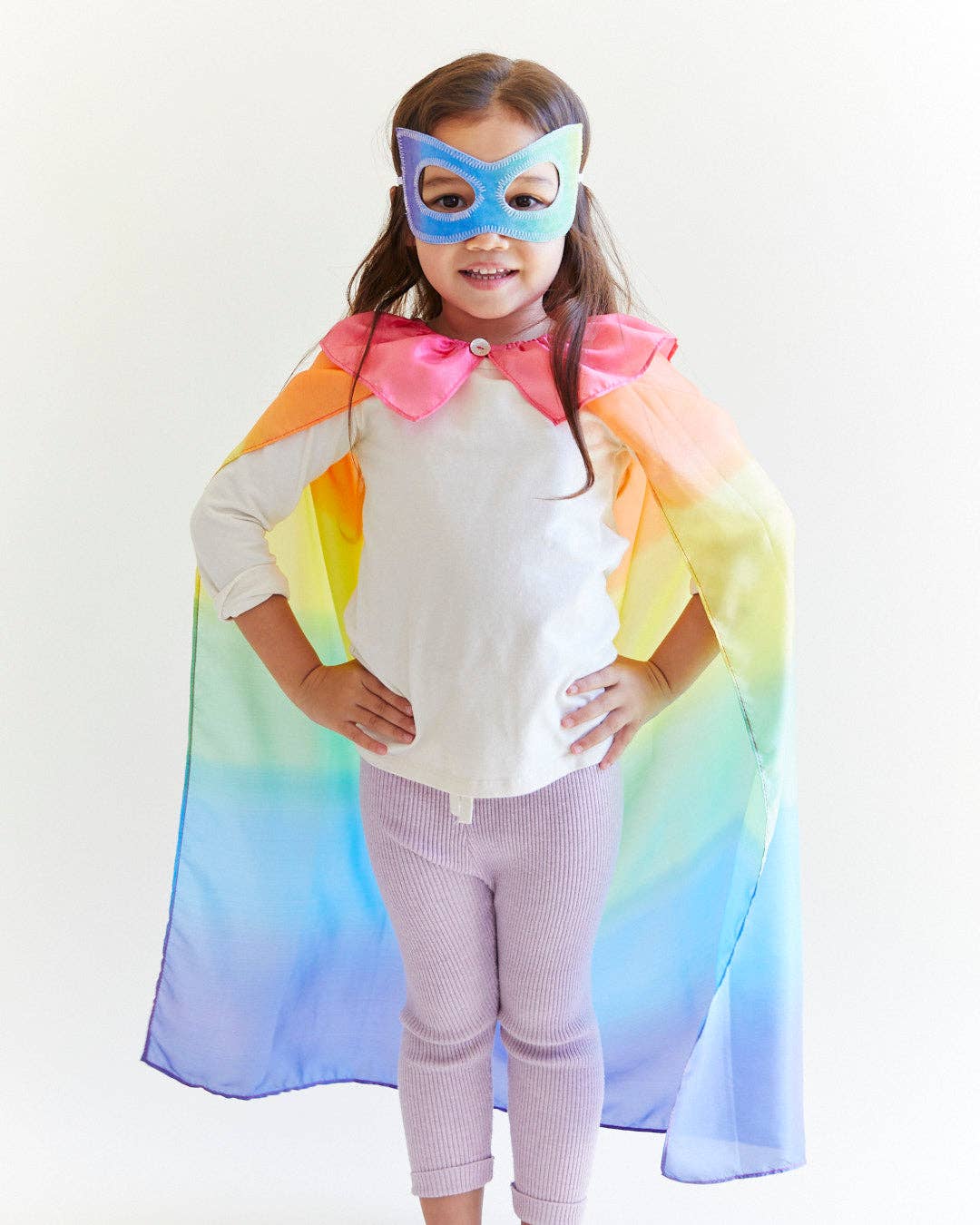 Silk Dress-Up Mask- Rainbow