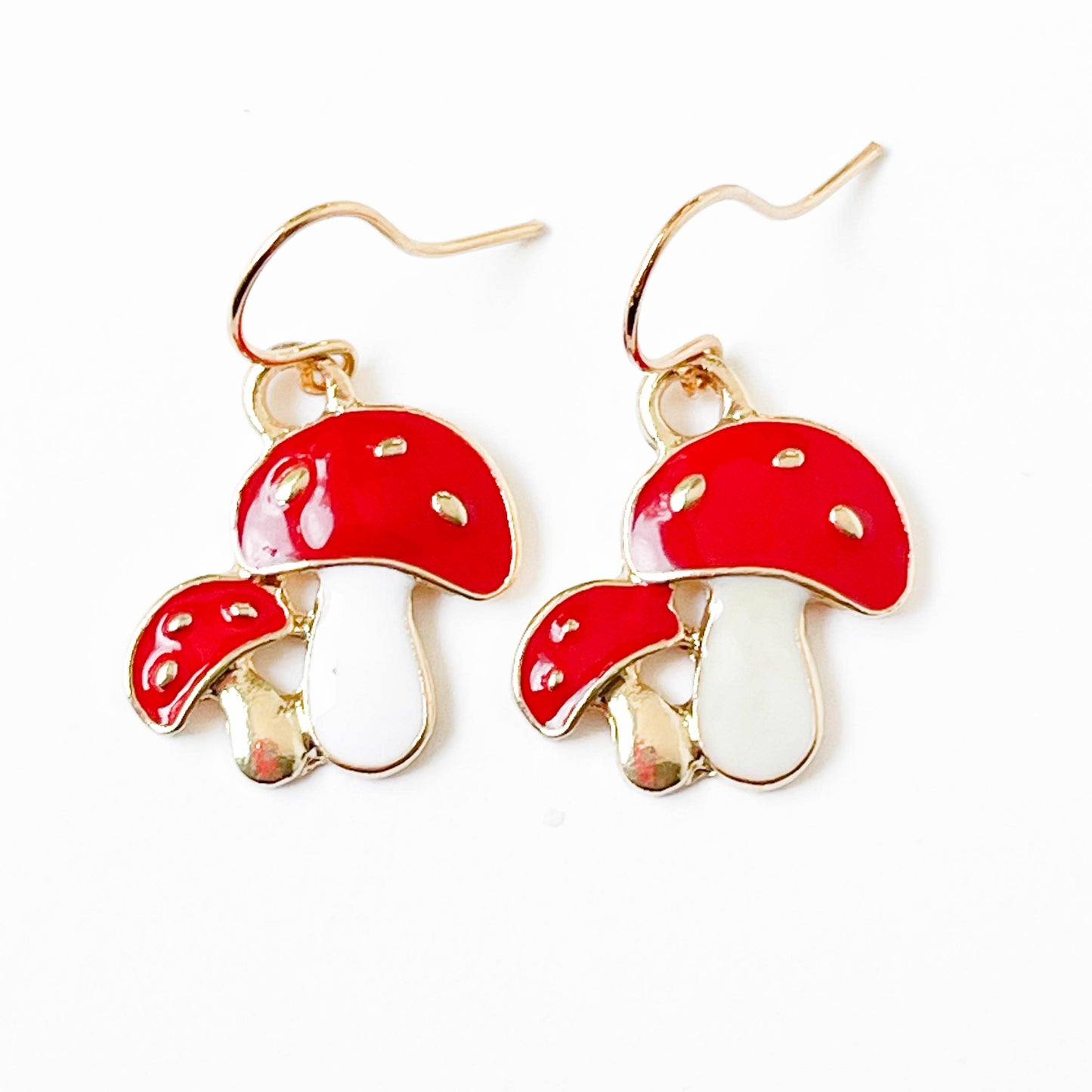 Kids Charm Earrings- mushrooms