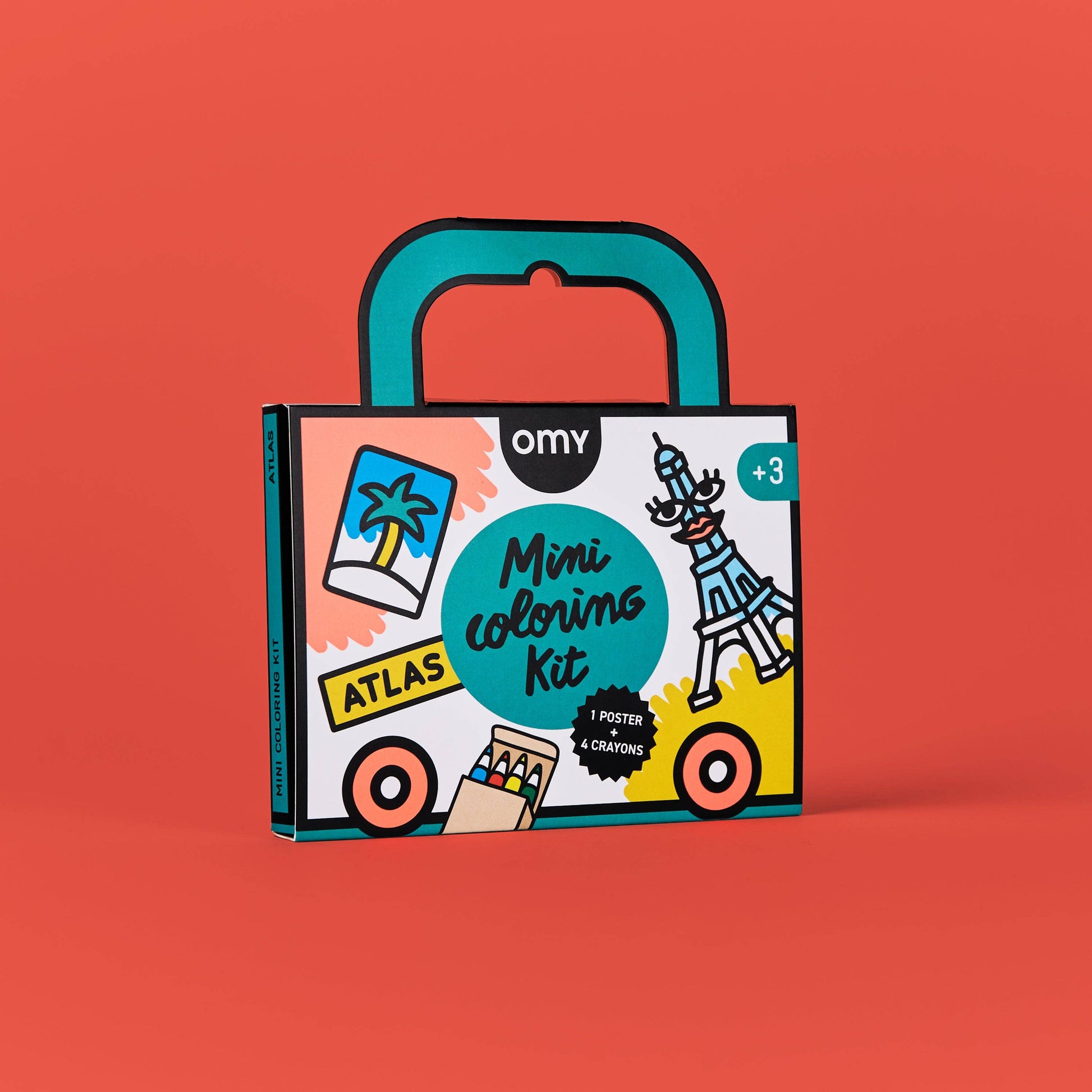 Omy Mimi Coloring Kit packaging on a red background