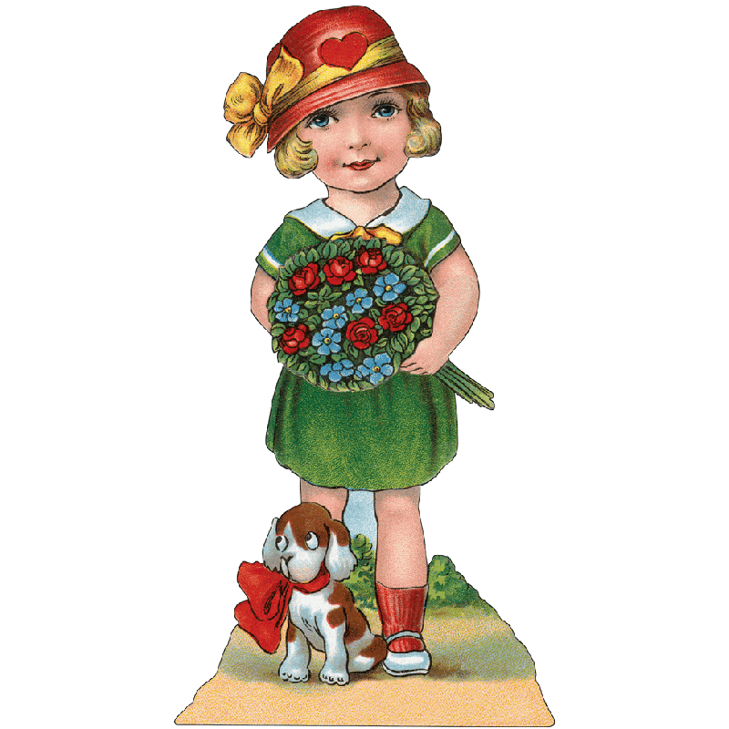 Laughing Elephant - vintage inspired Valentine sticker