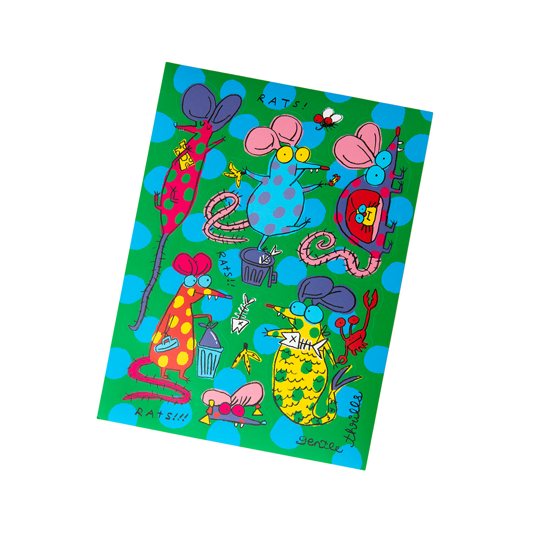  Gentle Thrills Rats Sticker Sheet