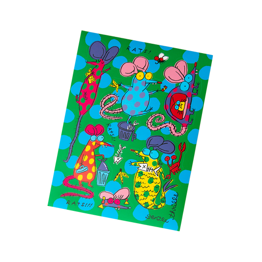  Gentle Thrills Rats Sticker Sheet
