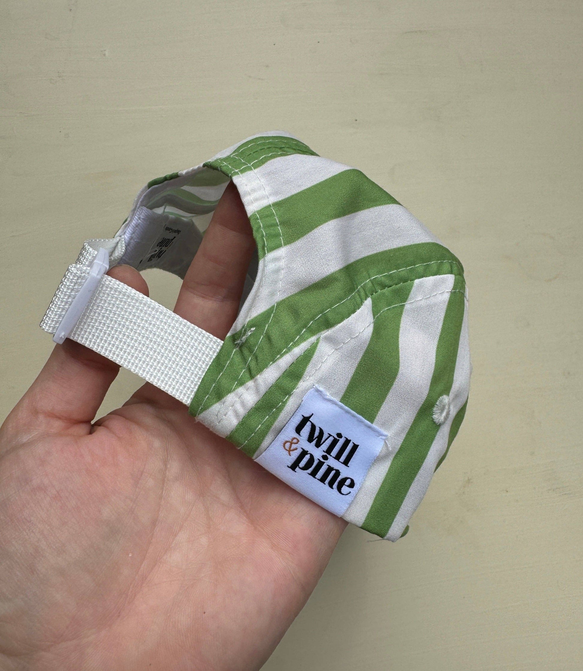 Kids Twill & Pine Five Panel Hat- Vintage Stripe