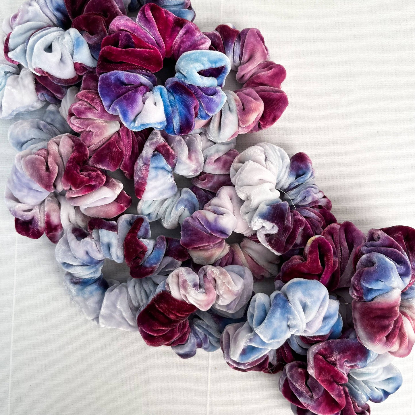 The Wildest Kids Ice-Dyed Velvet Scrunchies